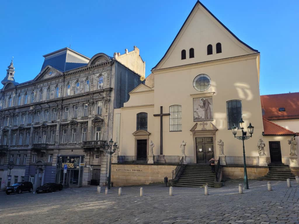 The Capuchin Church located in Brno, Czech Republic