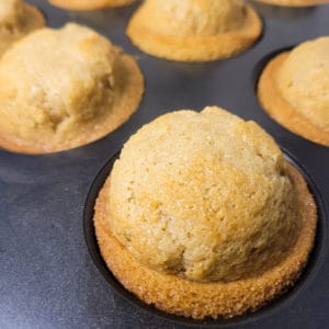 Close up on Filipino muffins in pan
