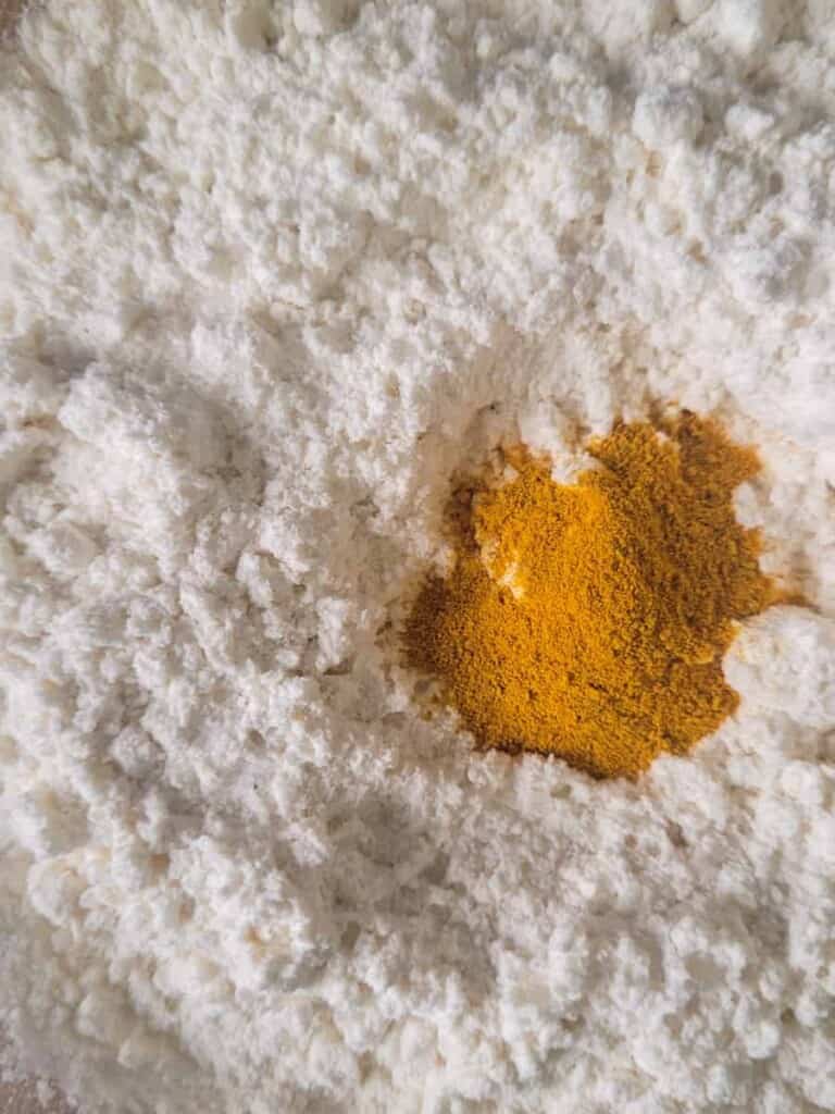 Turmeric in flour