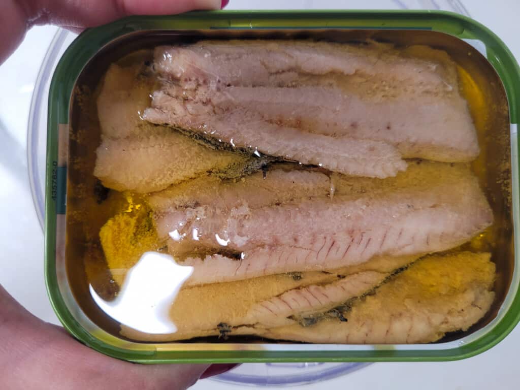 A can of sardines in olive oil