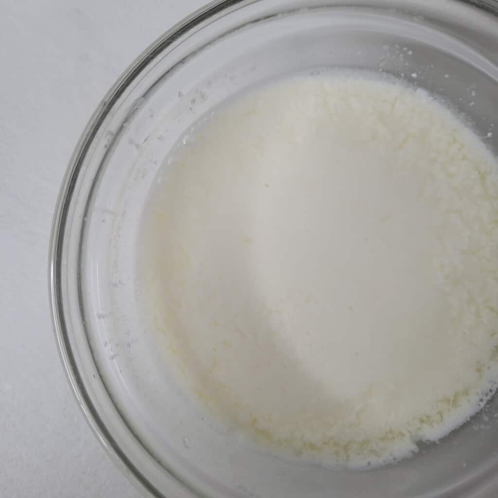 Curdled buttermilk