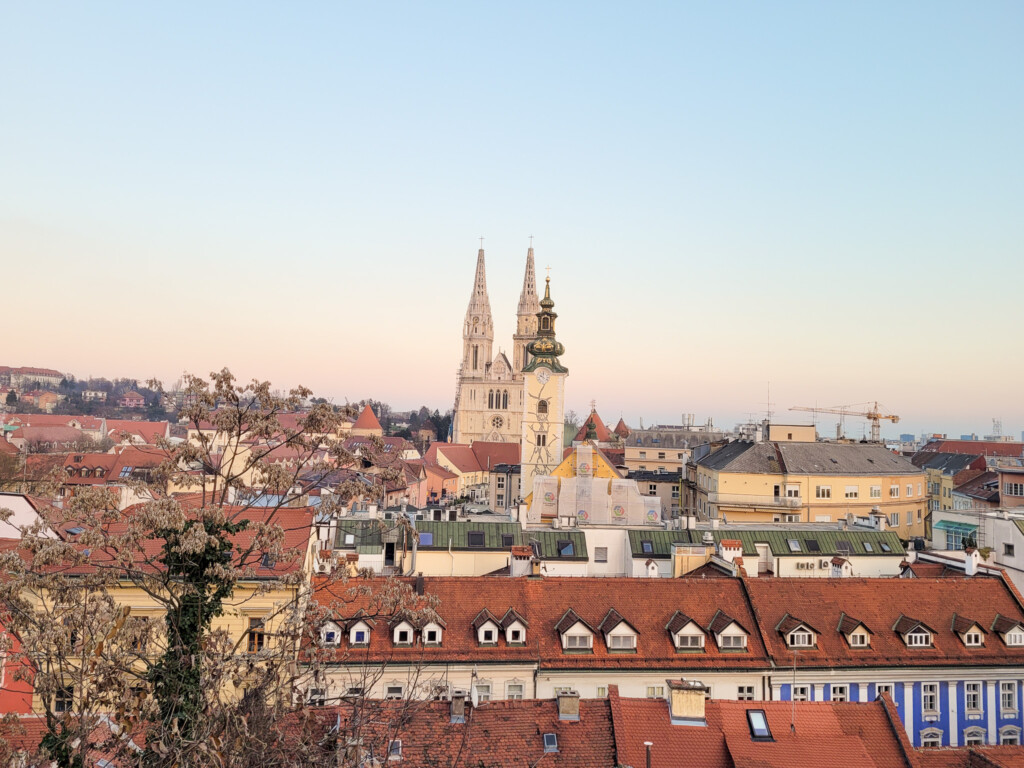 View of Zagreb cathedral