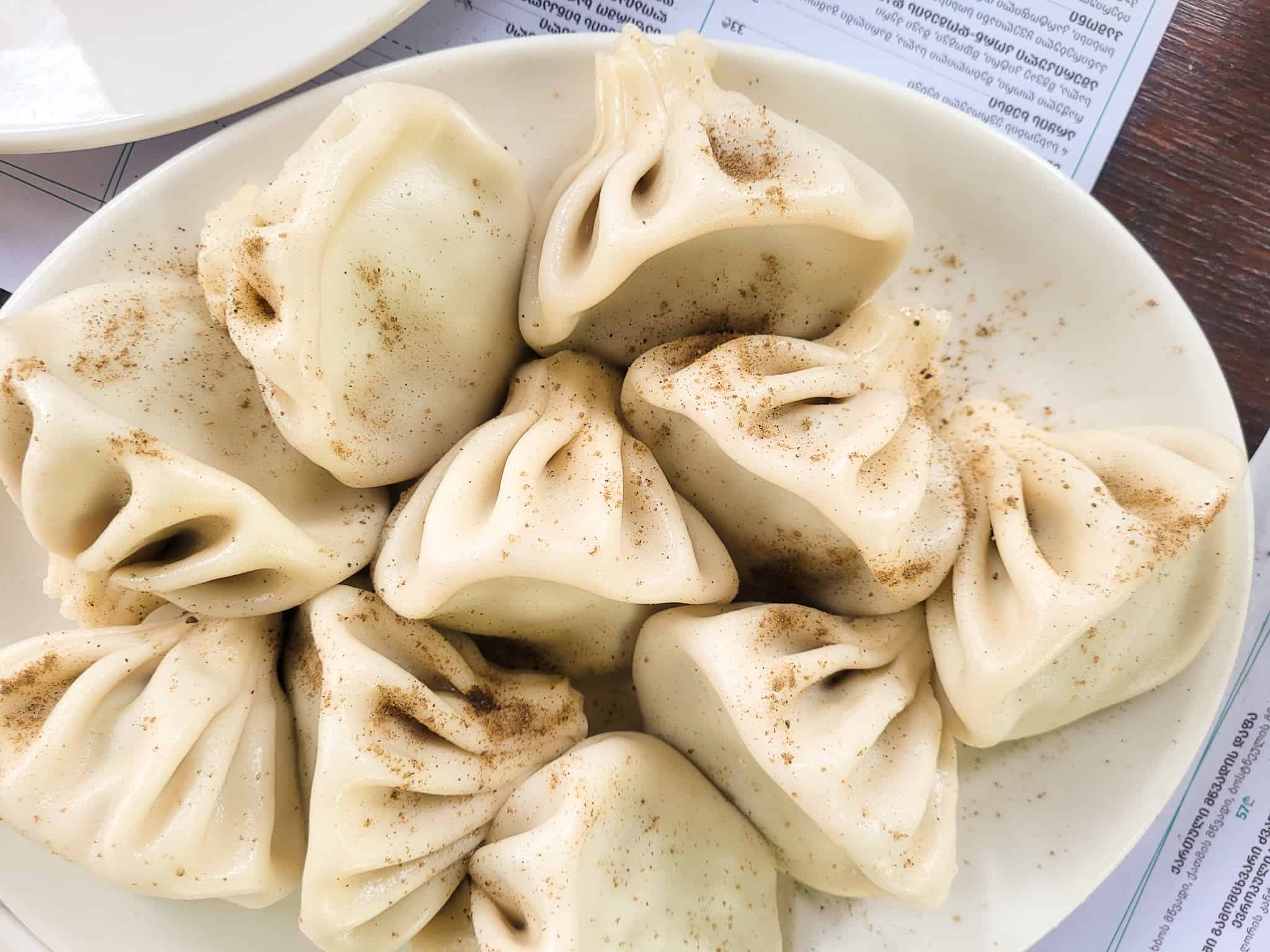 A plate of some of the best khinkali in Tbilisi