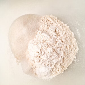 Ingredients for a dough recipe